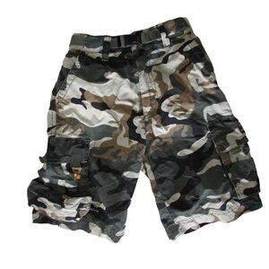 Boy's Size 5 A.P. CO Camo Cargo Shorts with Belt